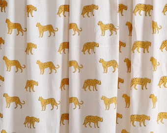 Tiger White Background Tropical Animals Fabric - Tigers /Dress Making Fabric Indian Cotton Sewing Fabric , Tiger Cotton Fabric By The Yard