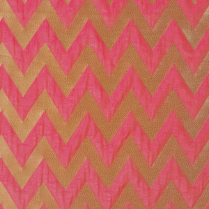 Indian Fabric Magenta Brocade Fabric Chevron Brocade - Banaras Brocade Fabric by the Yard, Wedding Dress Fabric Banarasi Fabric 44"