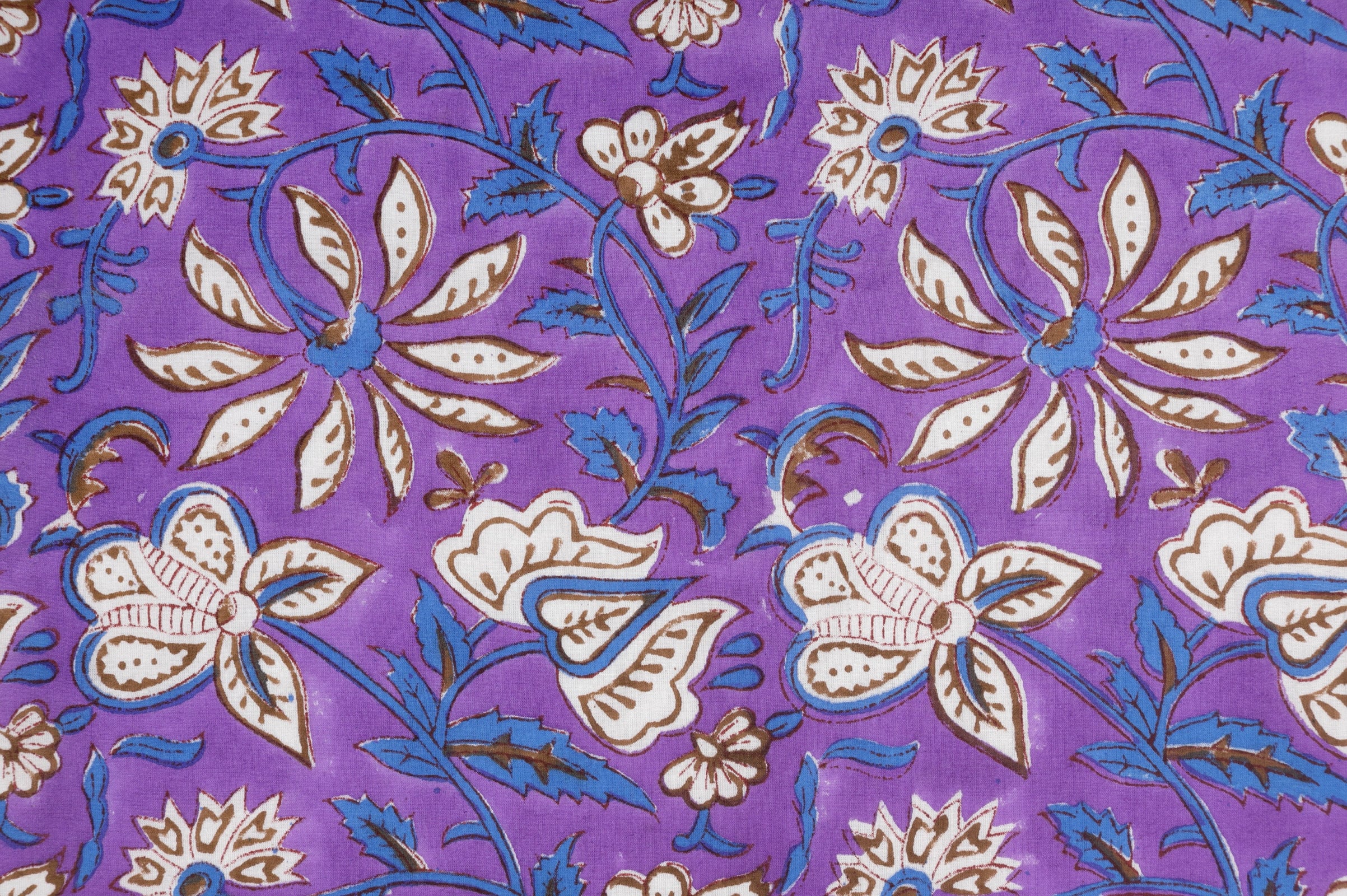 Beautiful Hand Block Printed Fabric Cotton Fabric Indian Etsy