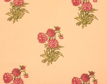 modern floral fabric soft Cotton Fabric floral screen print soft cotton fabric print cotton Indian fabric sewing theme fabric By the Yard