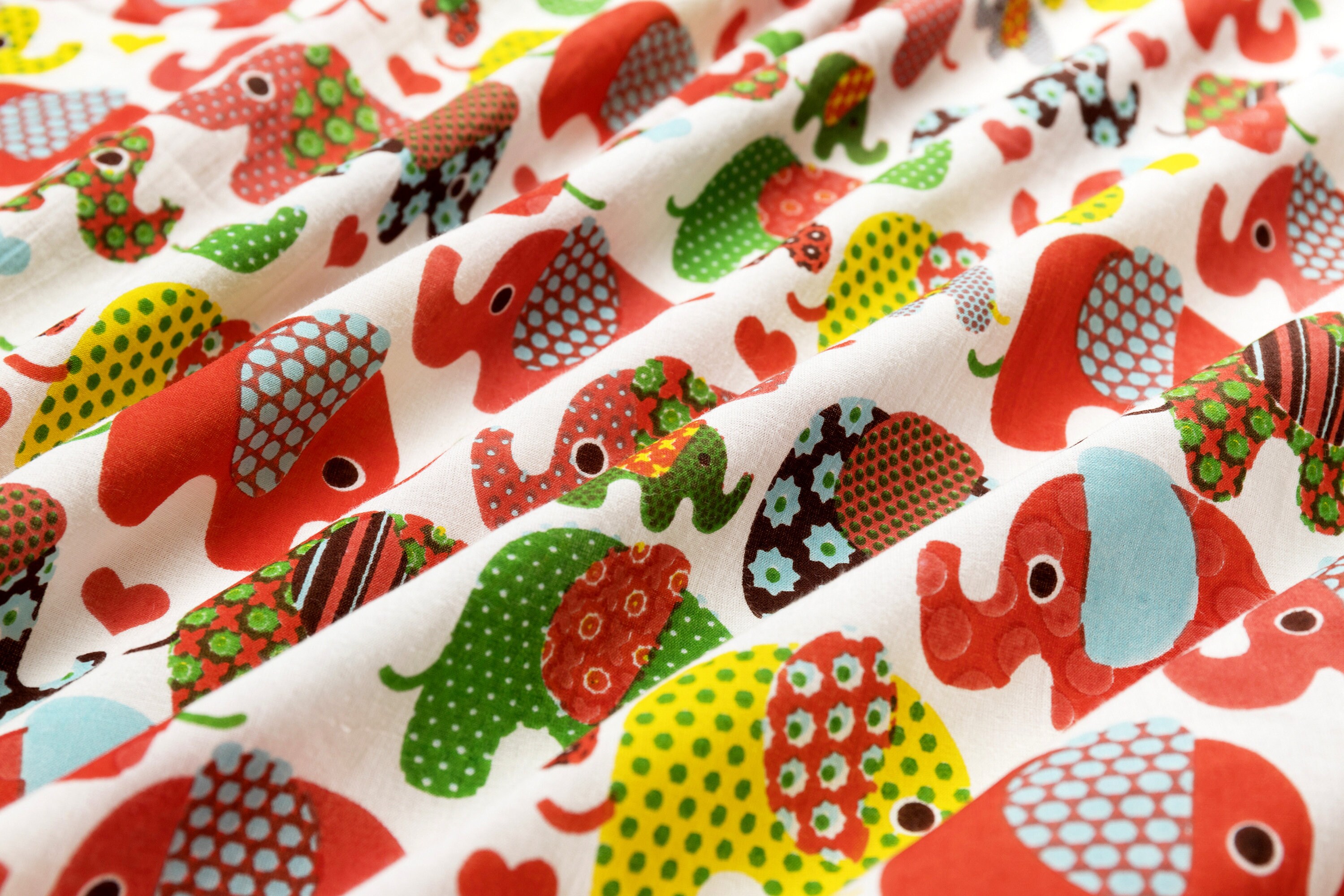 Soft cotton fabric hand block elephant print fabric cotton Etsy