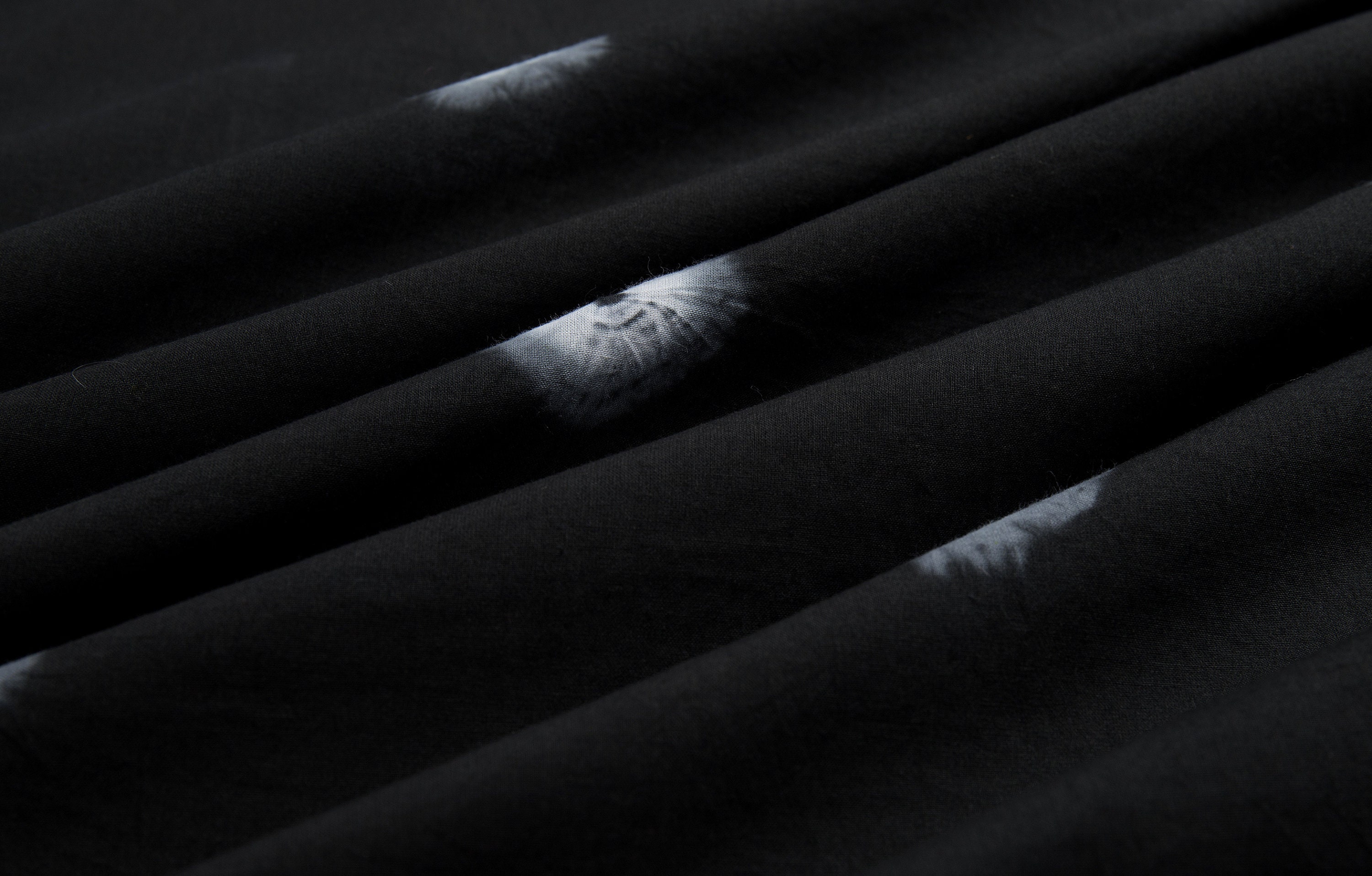 By the Yard Fabric Handmade Black Dye Fabric Tie Dye Fabric Etsy