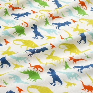 Dinosaurs fabric, Prehistoric animals fabric, Kids fabric, Boy or girl fabric 100% cotton for Quilting and sewing projects fabric 112cm