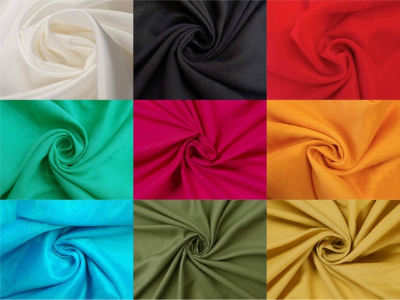 Solid Rayon Fabric, Dress Material, Quilting Fabric, Sewing