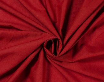 Maroon 100% Cotton Voile Fabric Solid Pattern 44" Wide By the Yard Apparel, Quilting