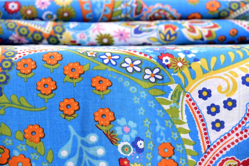 Indian Fabric Cotton Fabric by Yard Summer Dresses in Etsy