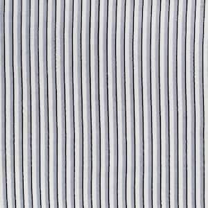 Blue Black Stripe Fabric By The Yard Indian Cotton Fabric 100% Cotton Soft Voile Striped Fabric, Light Weight Jaipuri Running Fabric