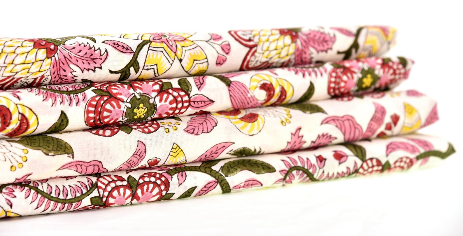 Block Printed Soft Cotton Fabric Dress Material Yardage Etsy