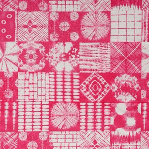 Indischer Stoff Shibori Patchwork Gedruckt Indien Baumwollgewebe, Handfärbung Natürliche Farbe Damen Mädchen Kleid, das Stoff Massenware
