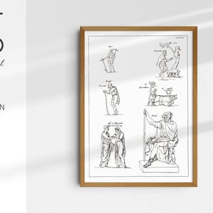 Agriculture of Ancient Peoples Costume & Culture Print | 1804 French History Art | Historical Fine Art Poster