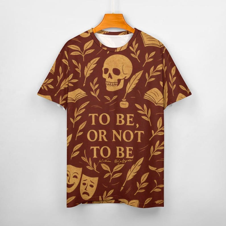 Shakespeare Shirt, Hamlet Quote Shirt, Literary Gift, Dark Academia Shirt, Theatre Teacher Gift, Skull Shirt image 3