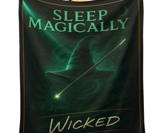Wicked|Super Soft Throw Blanket | Wicked Merch | Theatre Gifts | Musical Theatre | Witchy Home Decor | Broadway Gift