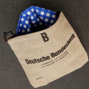 Varie borse, con cuore e tessuto interno, Bundesbank, borsa per soldi, upcycling, look vintage. Borsa per utensili. Prezzo speciale 29 euro