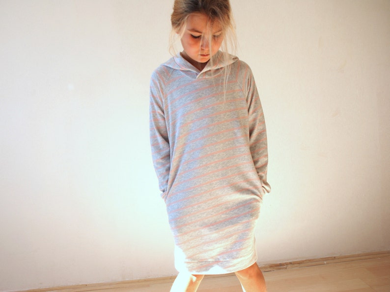 girls hooded jumper dress