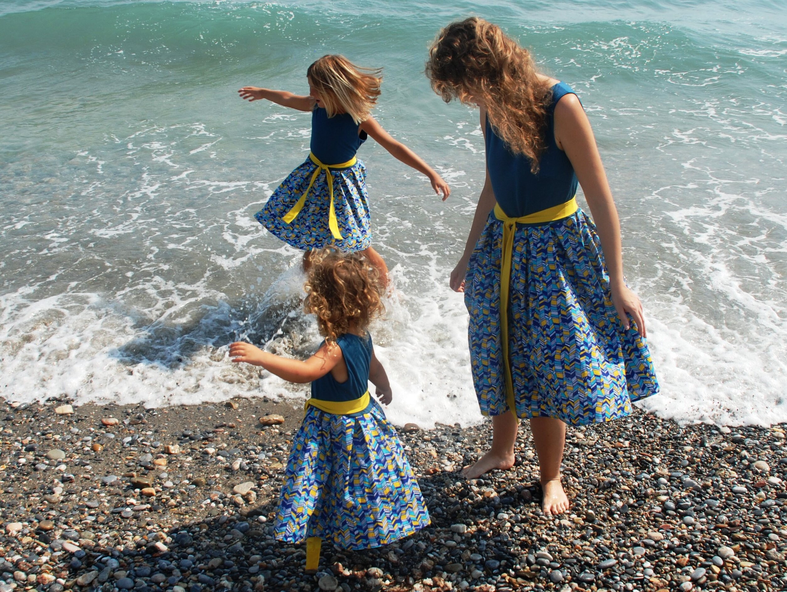 navy blue mommy and me dresses