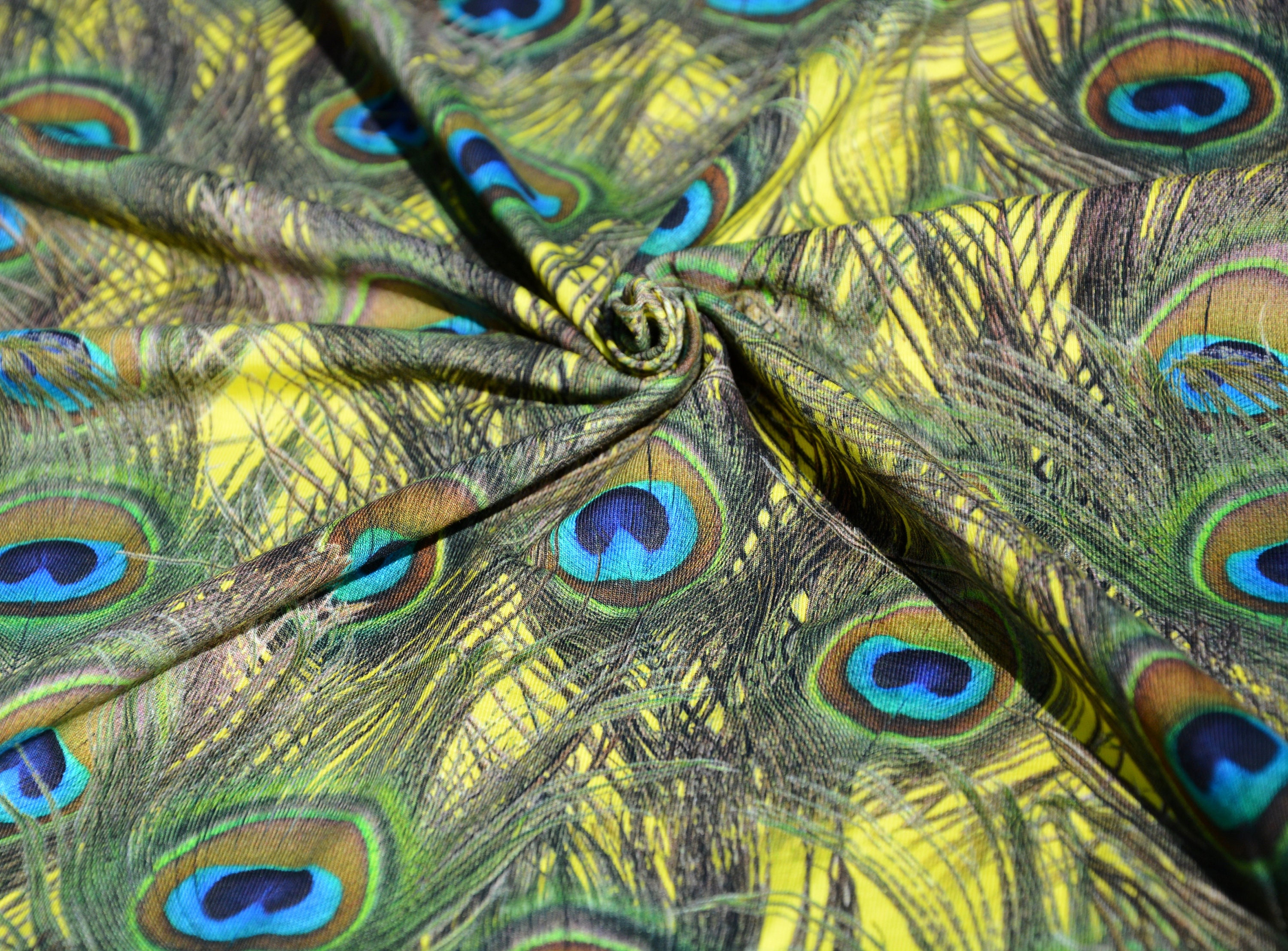 Clearance Tropical cotton jersey knit fabric remnants Etsy