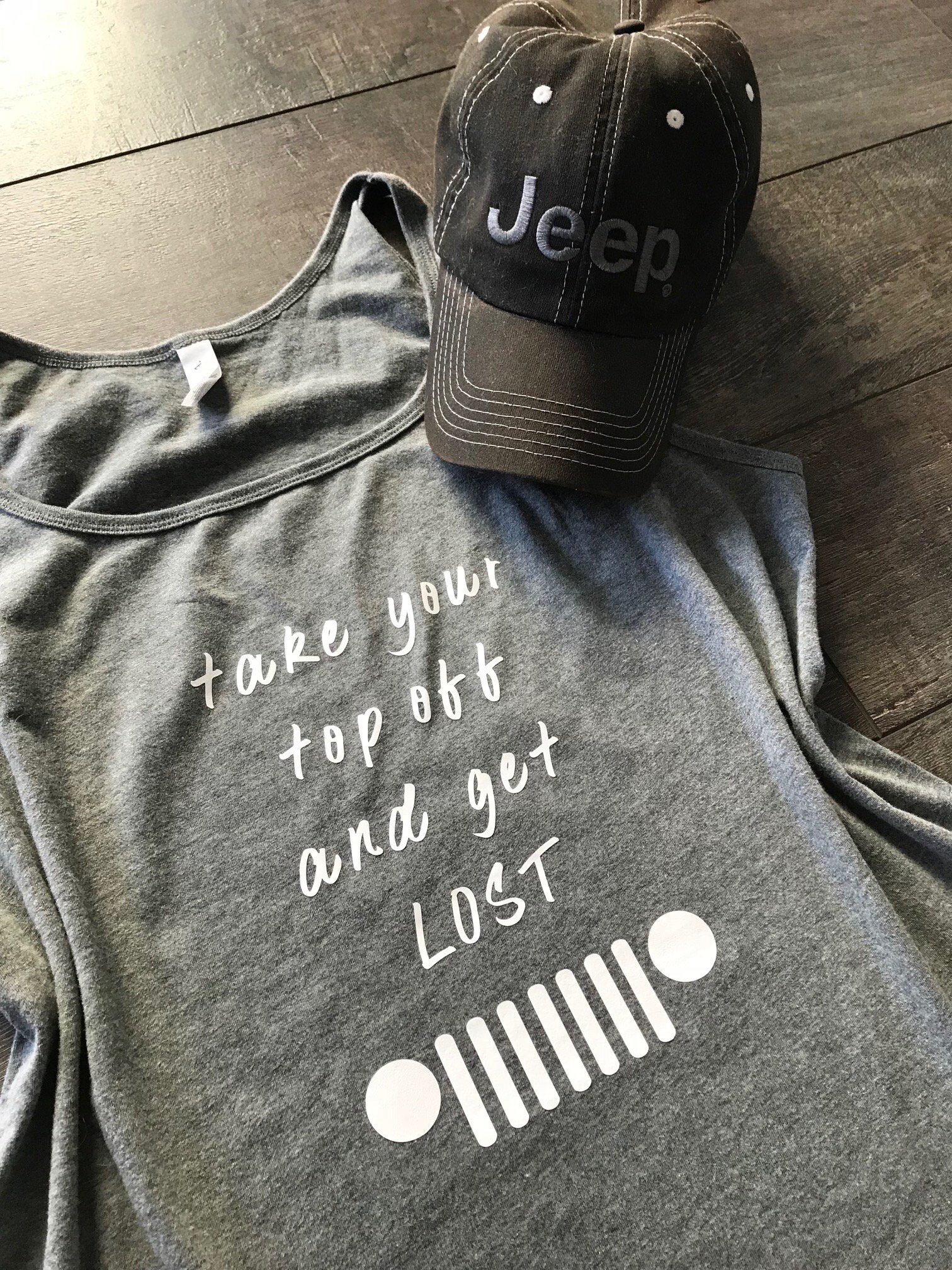 Jeep Tank Or Tee Take Your Top Off And Get Lost Etsy