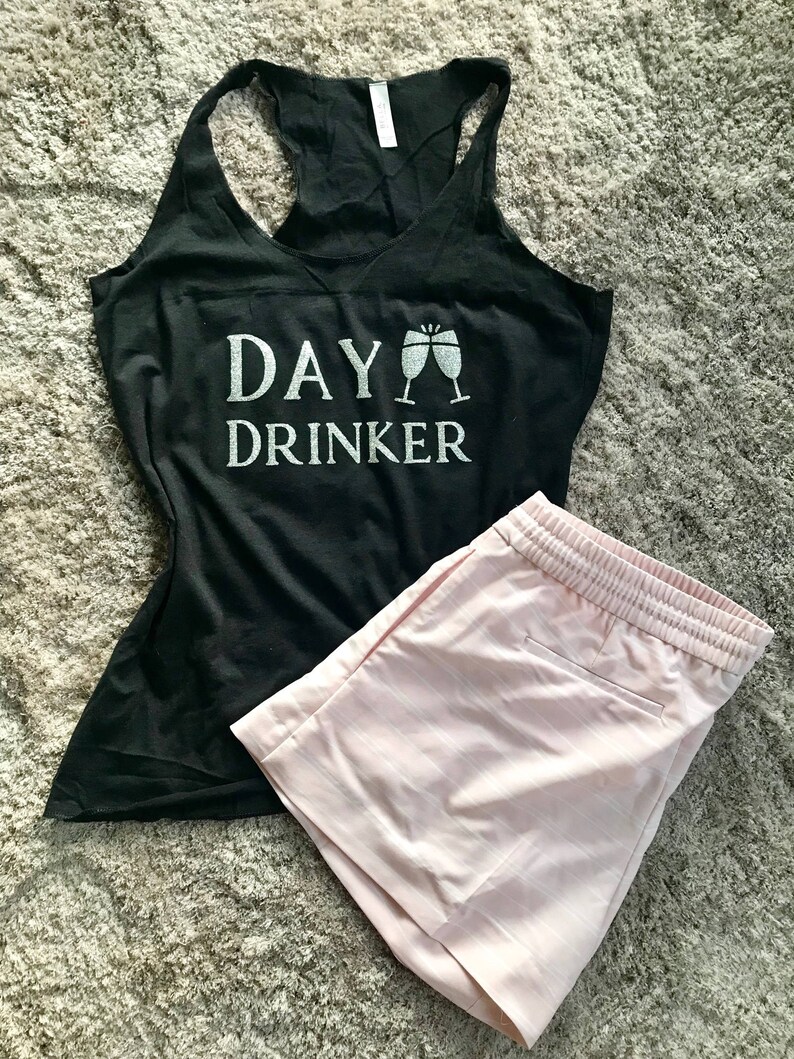 Ladies day Drinker Tank Top Multiple Colors | Etsy