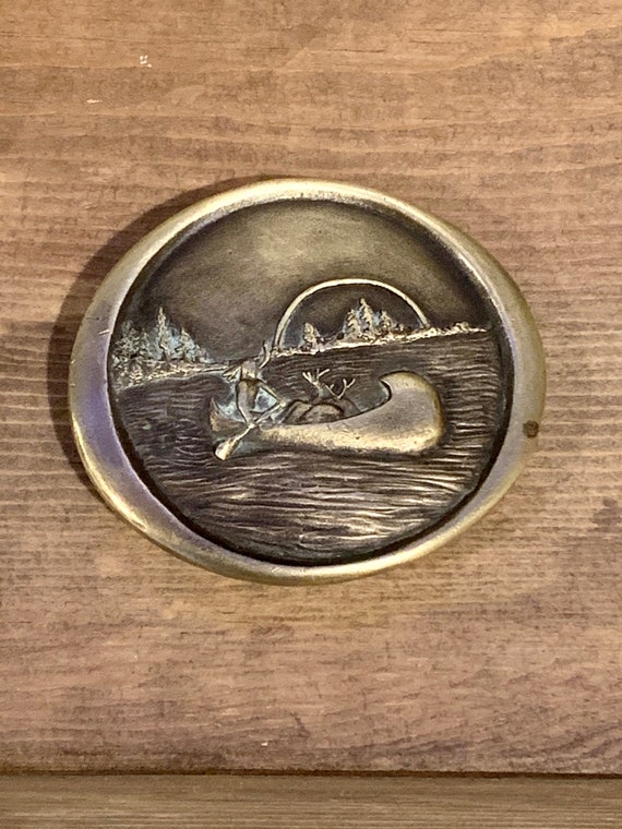 Vintage Canoe Belt Buckle