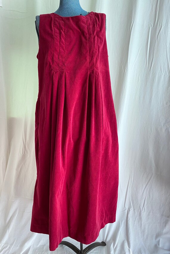 Laura Ashley Vintage Needle Corduroy Pinafore Dres