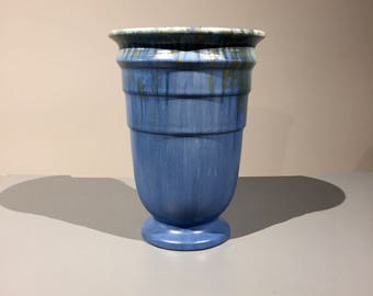 1930s Roseville Tourmaline Art Deco 8" Vase