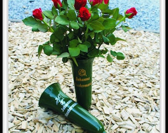 Grave vase, cemetery vase "Tulip" with inscription