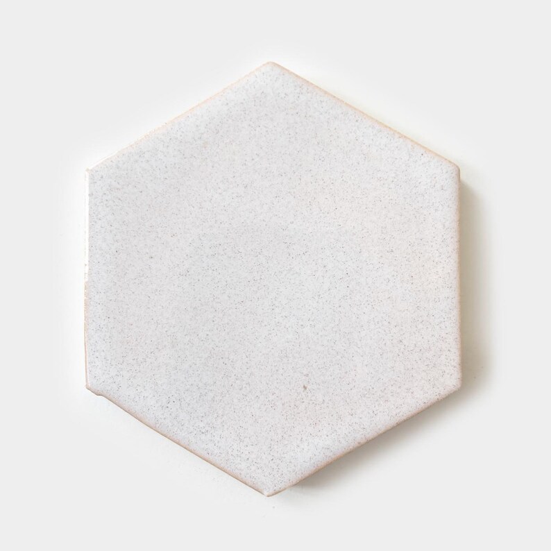 Hexagon Big Ceramic Mosaic Tile Sample Handmade zdjęcie 9