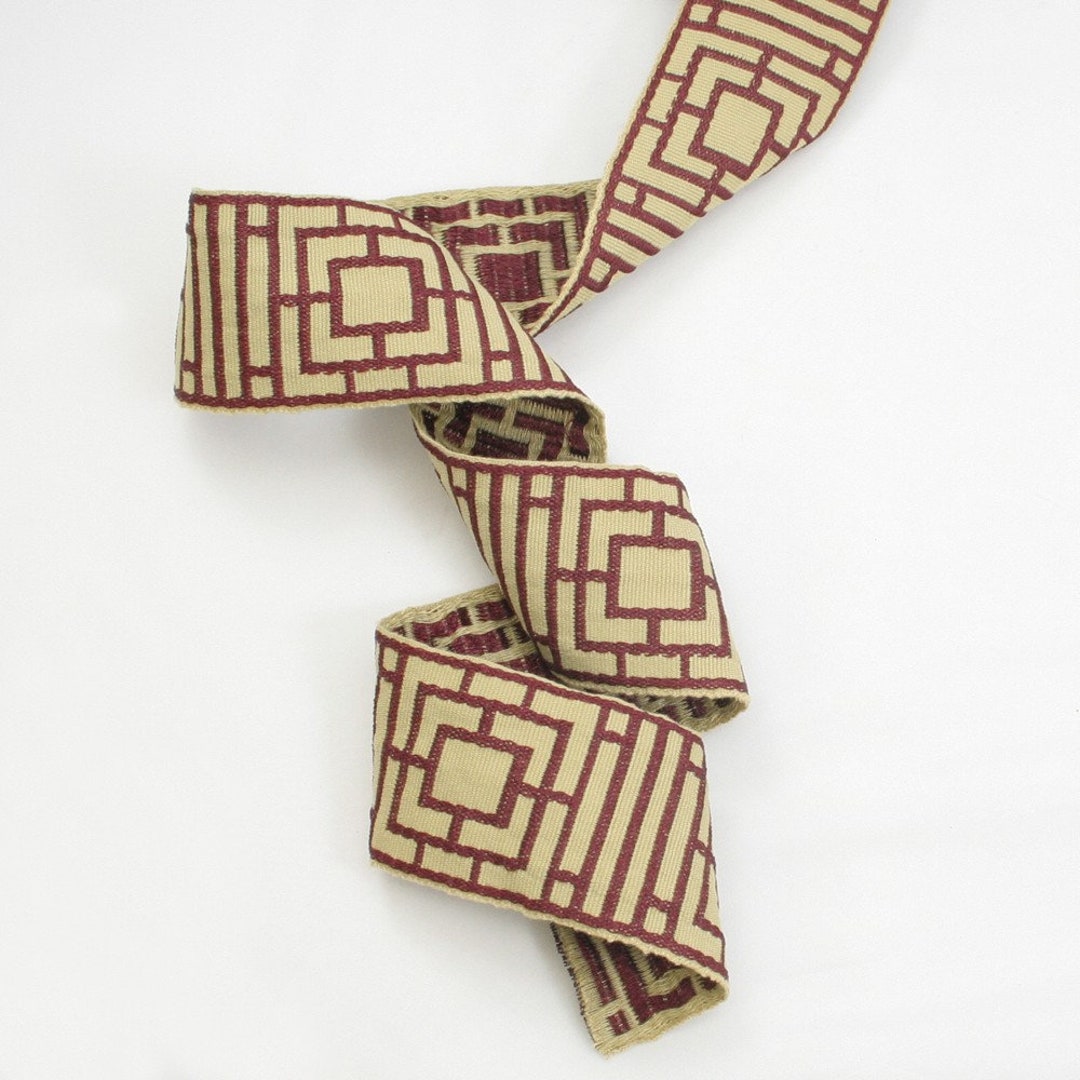 Designer Woven Jacquard Trim 25 Wideby the Etsy