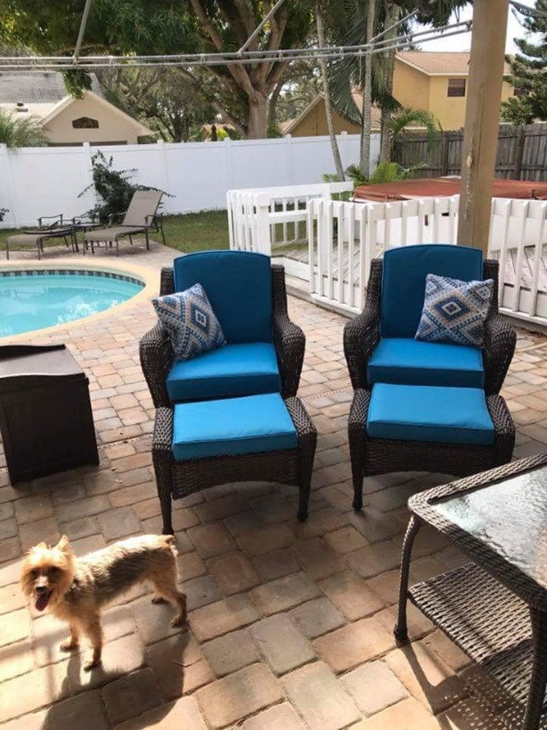 Custom outdoor / indoor seat cushion cover outdoor daybed Etsy