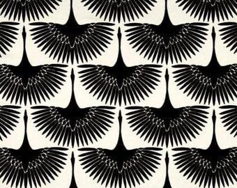 Black  Flock pillow cover in  fabric Genevieve Gorder Outdoor Flock Kelly