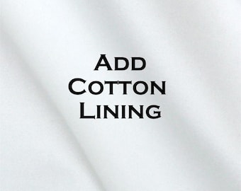 Add  lining to your drapes