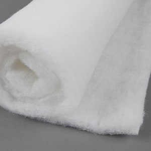 62 &quot; width  100% Polyester Dacron / Wadding/Upholstery  Batting   1&quot; thick
