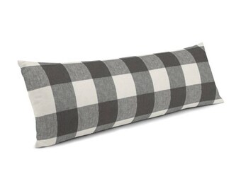 Black & White Buffalo Plaid Lumbar Pillow Covers ,Decorative pillow cover in designer fabric,all size