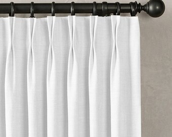 Custom listing for Judy : French pleats curtains with decorative trim