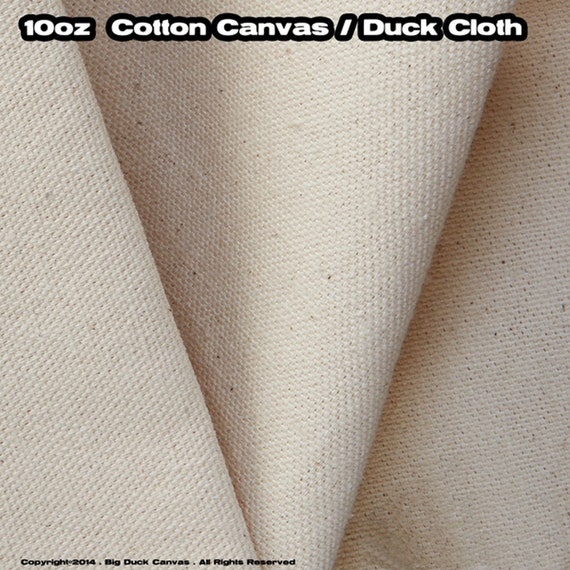 Cotton Canvas Fabric, Natural Colour