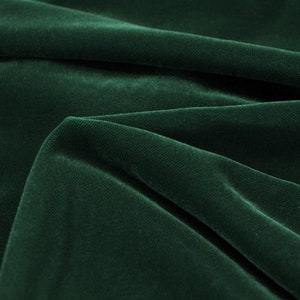 Emerald green flocked velvet   Heavyweight ,upholstery, home decor fabric by yard