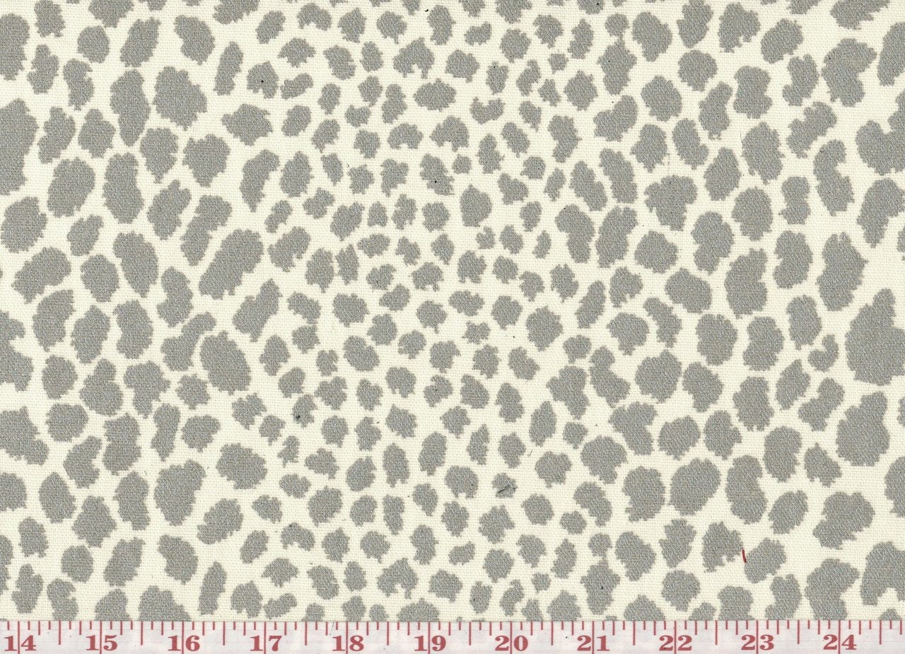 Animal Spots Kaufmann LIMELIGHT Silver Designer Fabric by P - Etsy