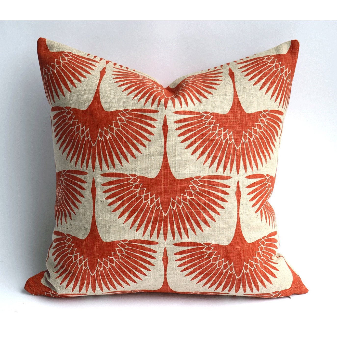 Indoor/Outdoor Throw Pillow (Set of 2) Ensperta Color: Orange Tiger