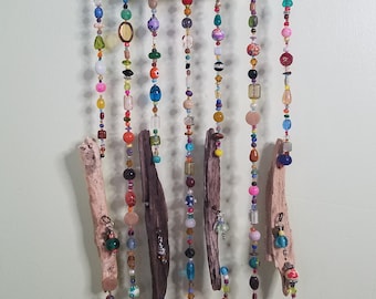 Driftwood and Beaded Mobile