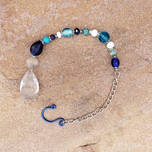 Blue Crystal Teardrop Prism Sun Catcher