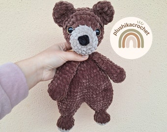 Gehäkelter Bärenkuscheltier, Amigurumi-Bär, gehäkelter Liebesbär, Bären-Amigurumi