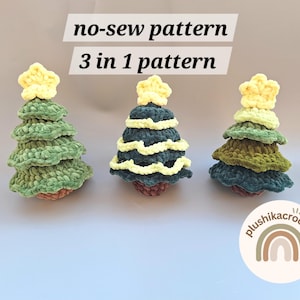 No sew Crochet tree Pattern, Christmas tree crochet pattern, bundle crochet pattern