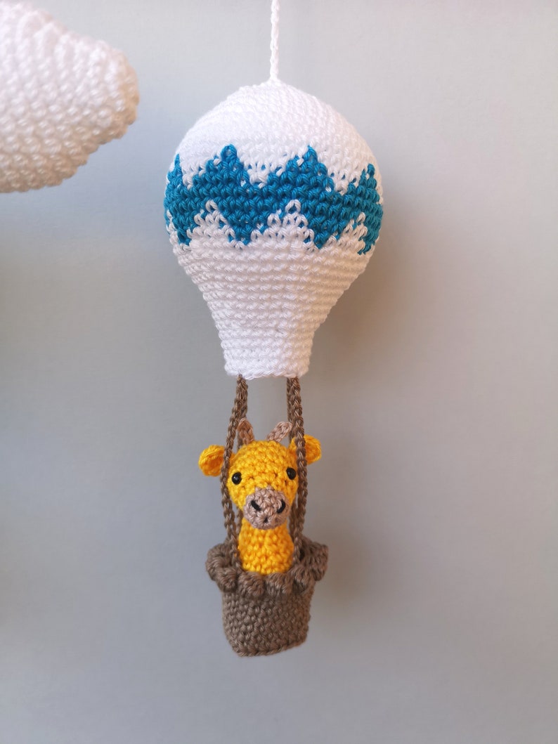 Crochet PATTERN Mobile Baby Mobile Hot Air Balloon Baby Etsy UK