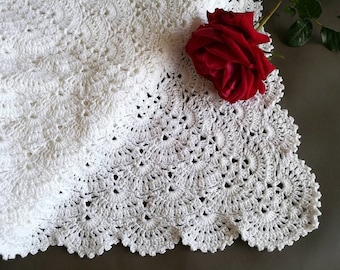 Crochet PATTERN Blanket Christening Blanket Baptism Blanket Newborn Blanket Baby Shower Gift Etsy