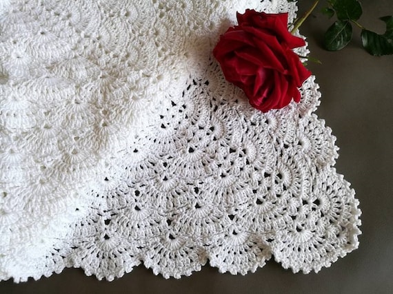 Crochet christening blanket hotsell
