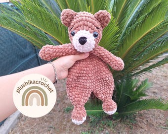 Crochet Bear Pattern: Bear Snuggler, Crochet Bear Amigurumi(PDF Pattern)