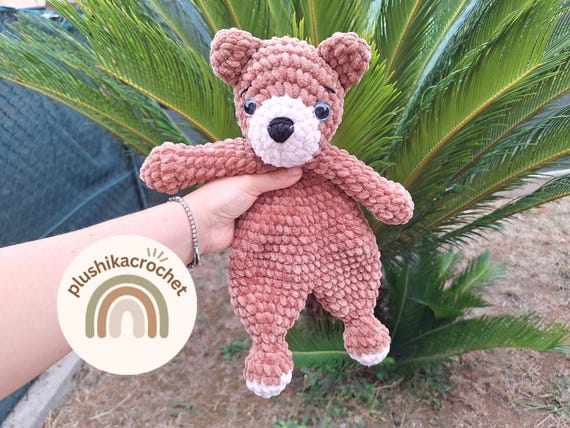 Crochet Bear Pattern: Bear Snuggler, Crochet Bear Amigurumi(PDF Pattern)