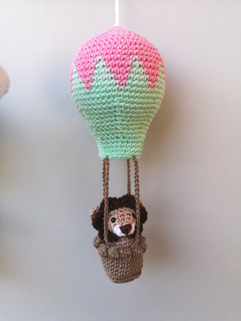 Crochet PATTERN Mobile Baby Mobile Hot Air Balloon Baby Etsy UK