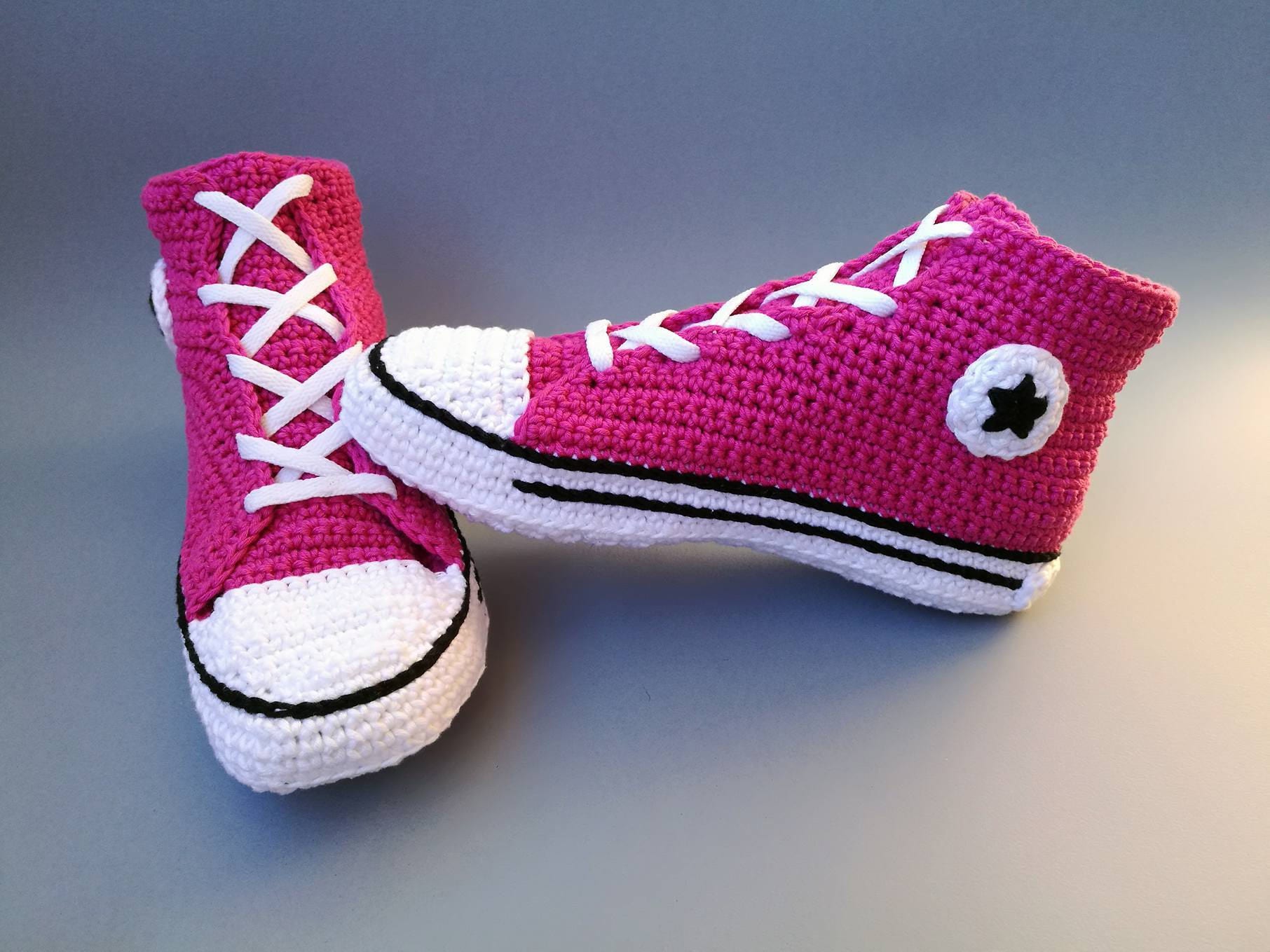 Crochet PATTERN Converse Adult Shoes Women/men Sneakers US Etsy