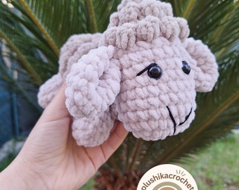 Häkelanleitung Schafe, Amigurumi-Anleitung für Häkelschaf, Häkelschaf-Plüschtier